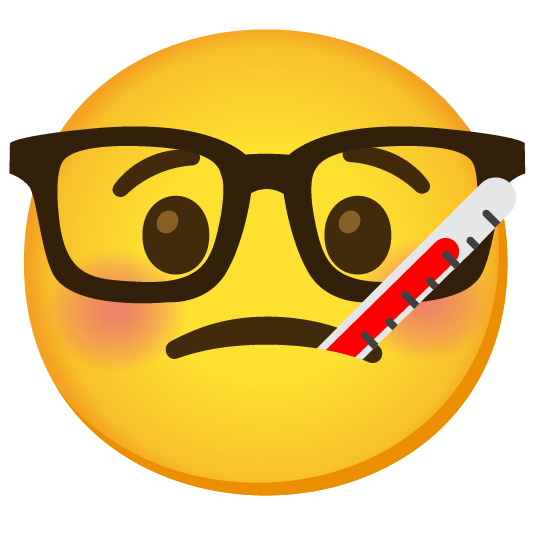 face with thermometer nerd face