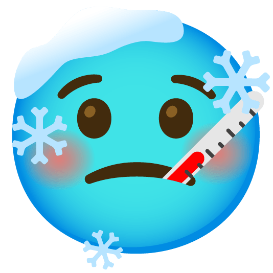 face with thermometer cold face