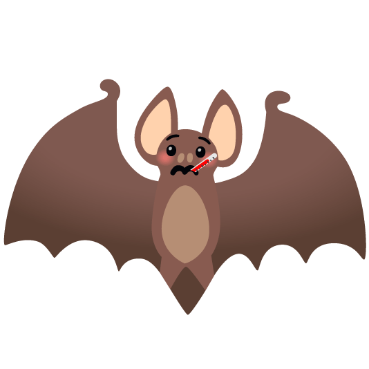 face with thermometer bat