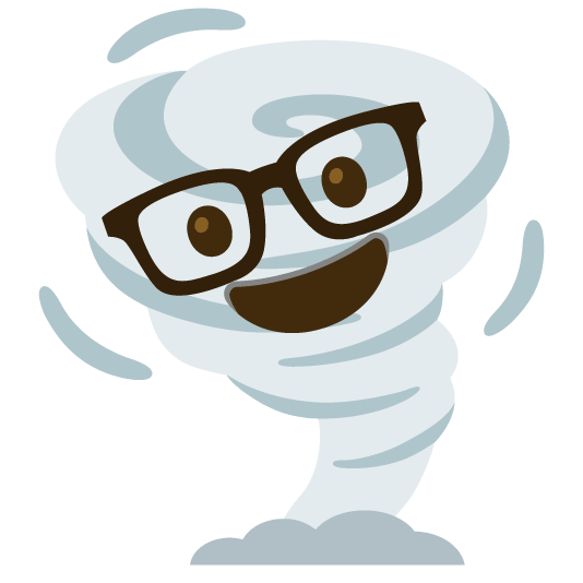nerd face tornado