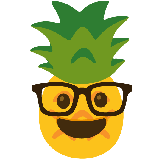 nerd face pineapple