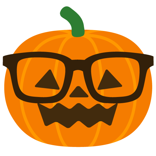 nerd face jack o lantern