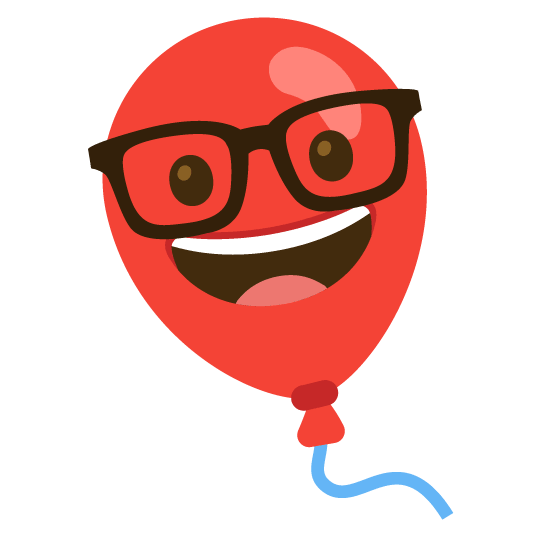 nerd face balloon