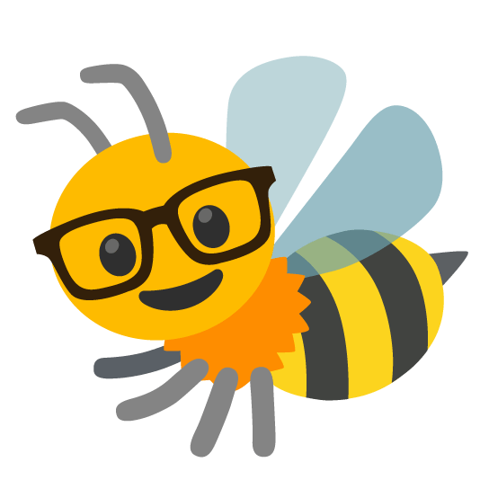 nerd face bee