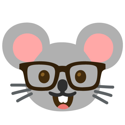 nerd face mouse