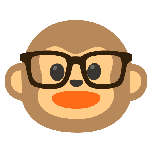 nerd face monkey face