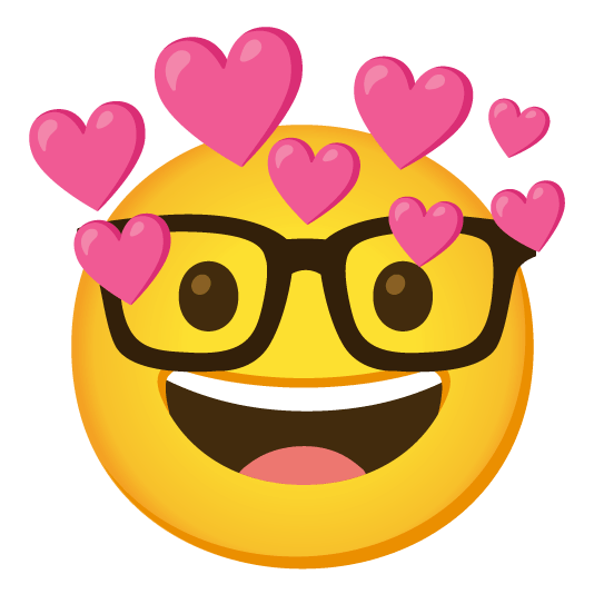 nerd face cupid