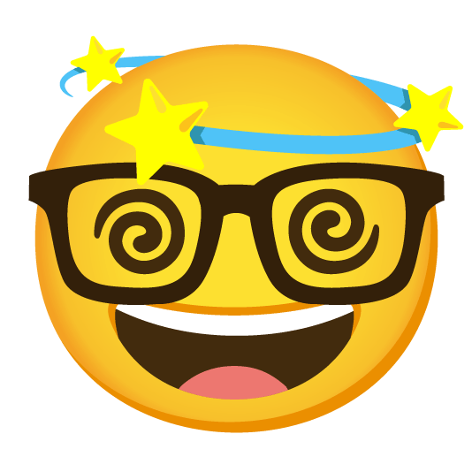 nerd face dizzy