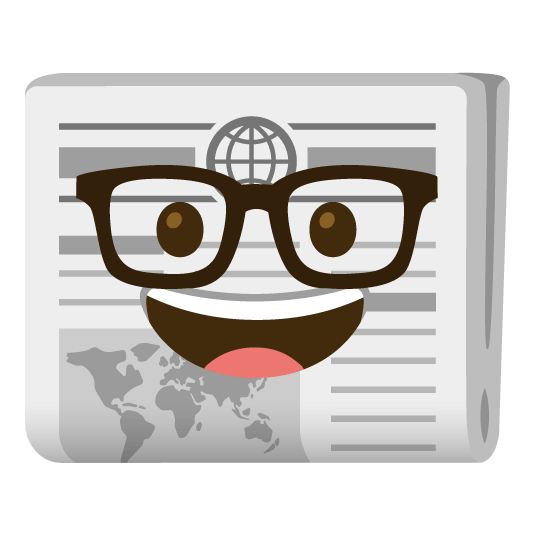 nerd face newspaper