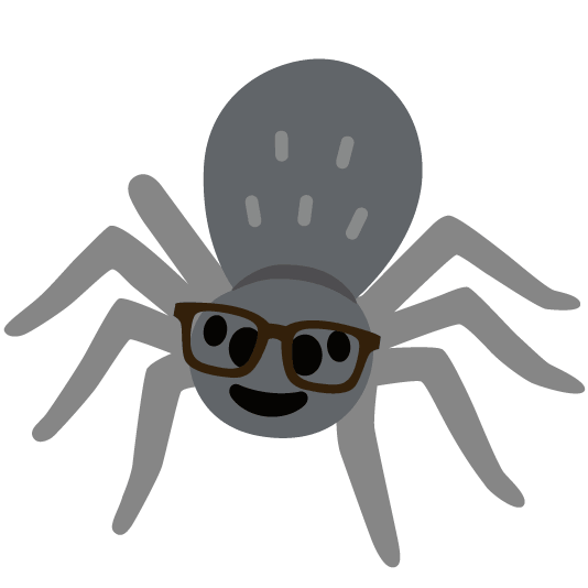 nerd face spider
