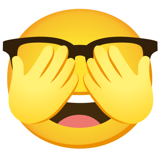 nerd face see no evil