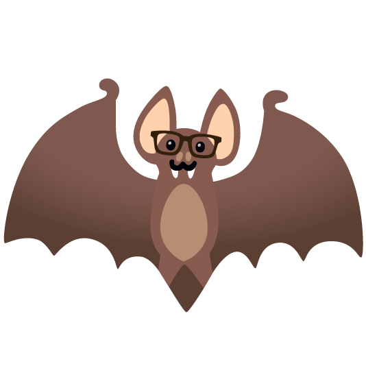 nerd face bat