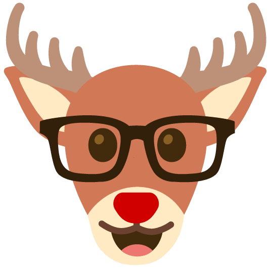 nerd face deer