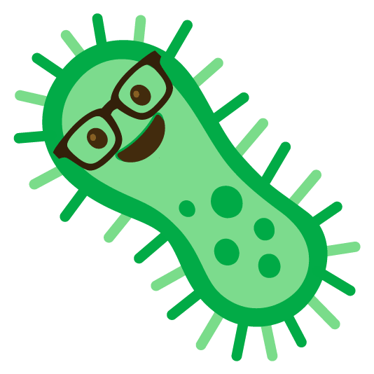 nerd face microbe