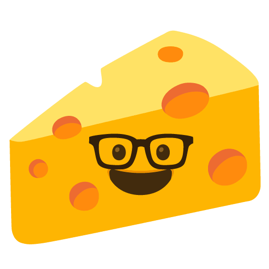 nerd face cheese wedge
