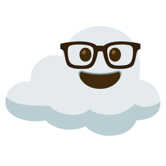 nerd face cloud