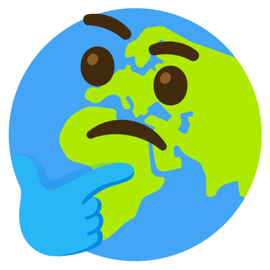 thinking face earth africa