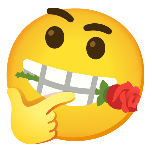 thinking face rose