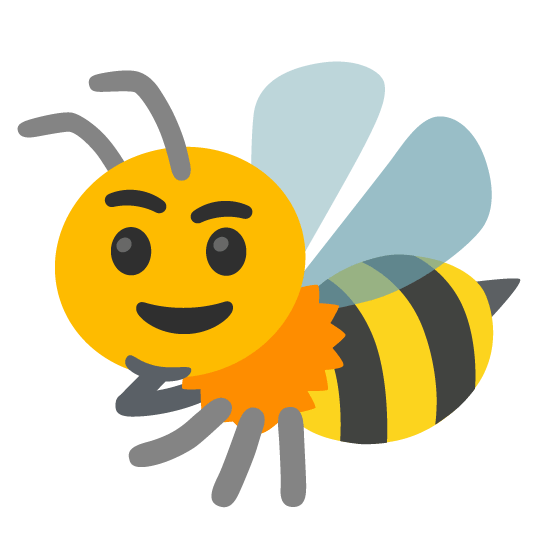 thinking face bee