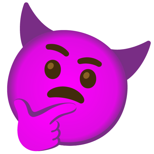 thinking face imp