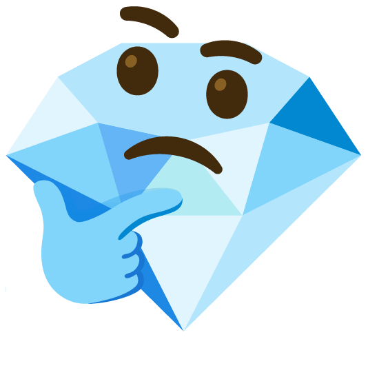 thinking face gem