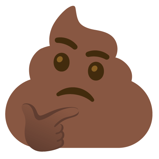 thinking face hankey