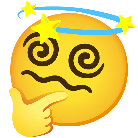 thinking face dizzy