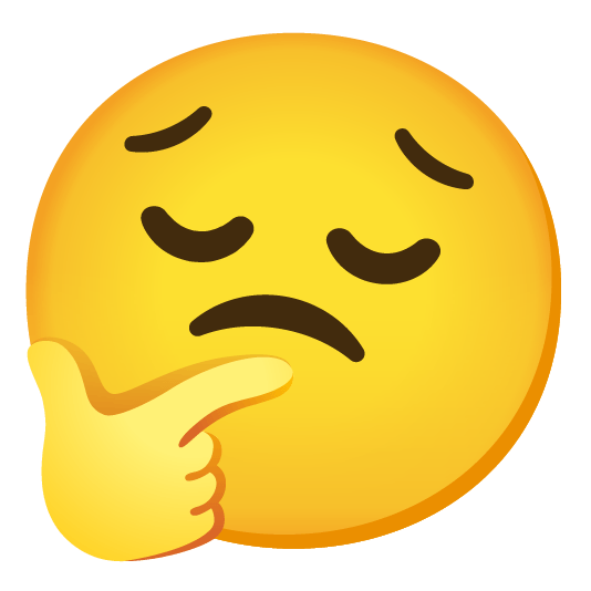 thinking face pensive