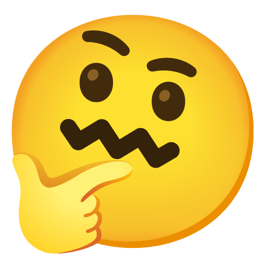 thinking face confounded