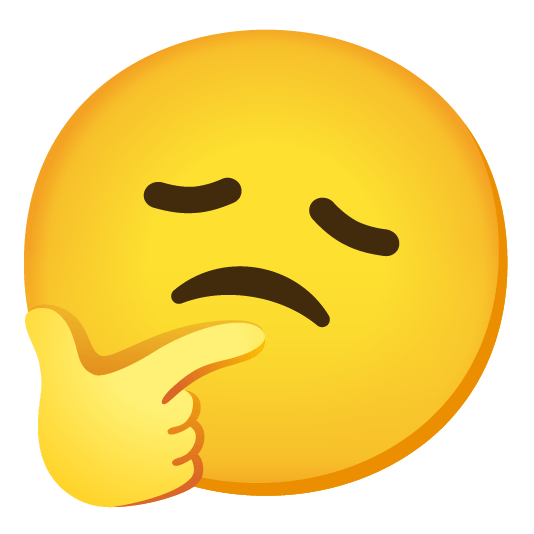 thinking face disappointed