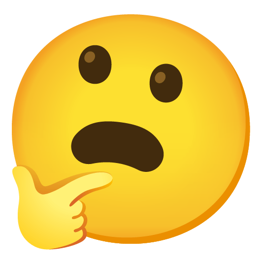 thinking face frowning