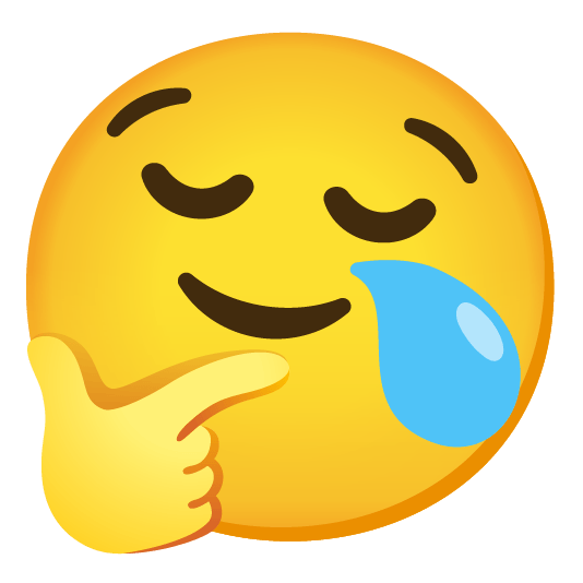 thinking face sleepy