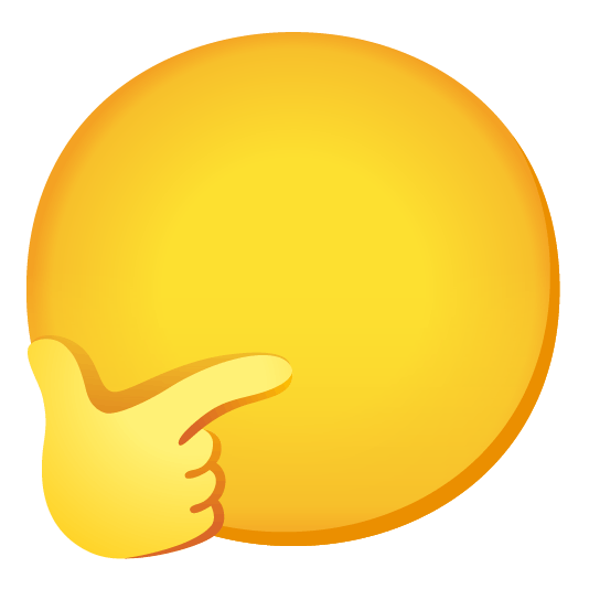 thinking face no mouth