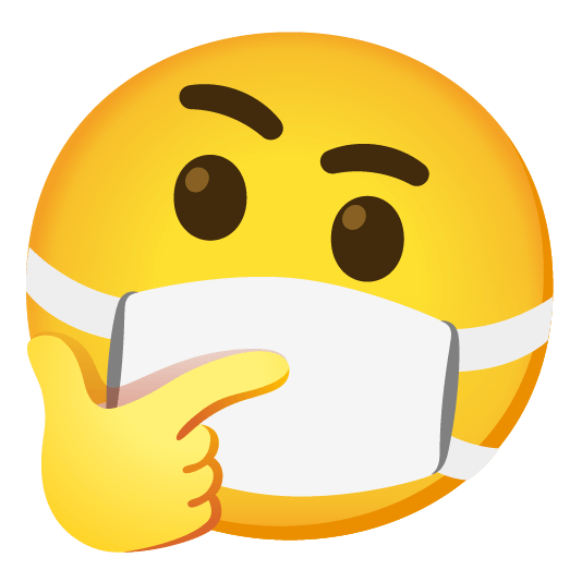 thinking face mask