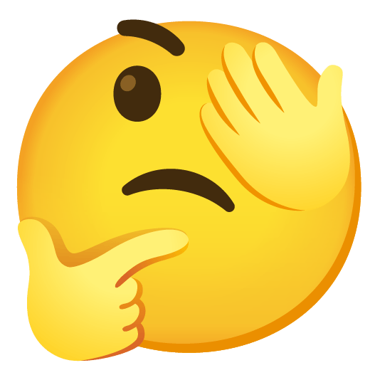 thinking face see no evil