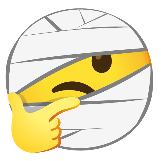 thinking face face with head bandage