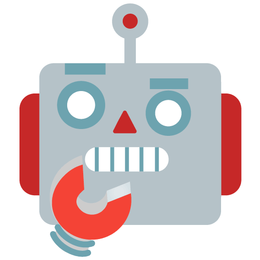 thinking face robot face