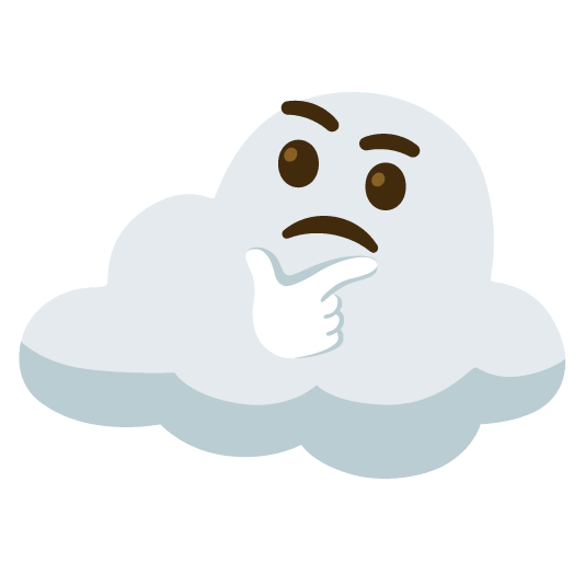 thinking face cloud