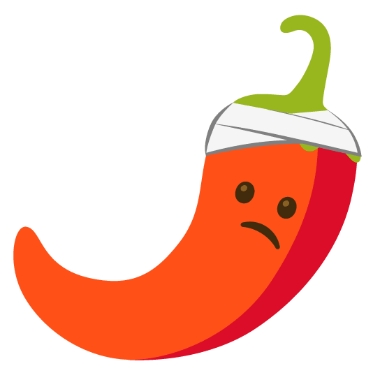 face with head bandage hot pepper