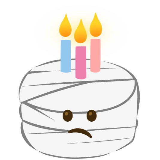 face with head bandage birthday