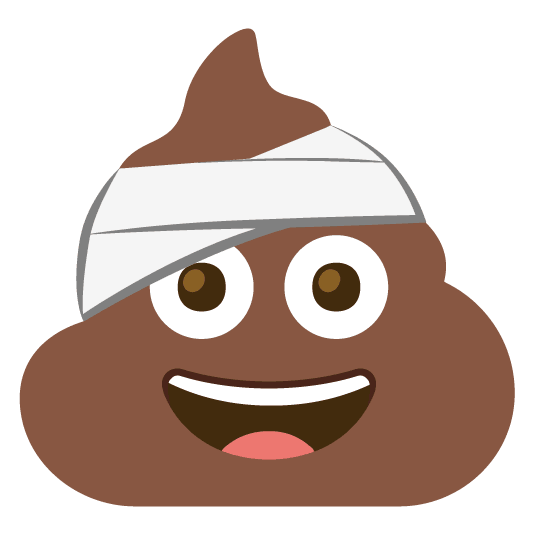 face with head bandage hankey