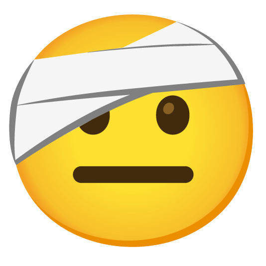 face with head bandage neutral face