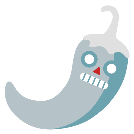 robot face hot pepper