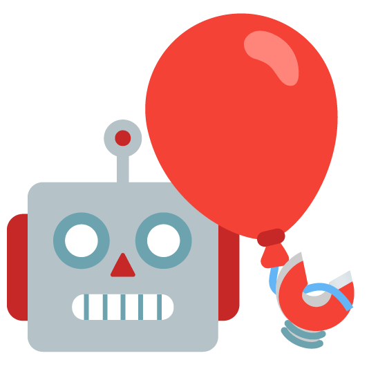 robot face balloon