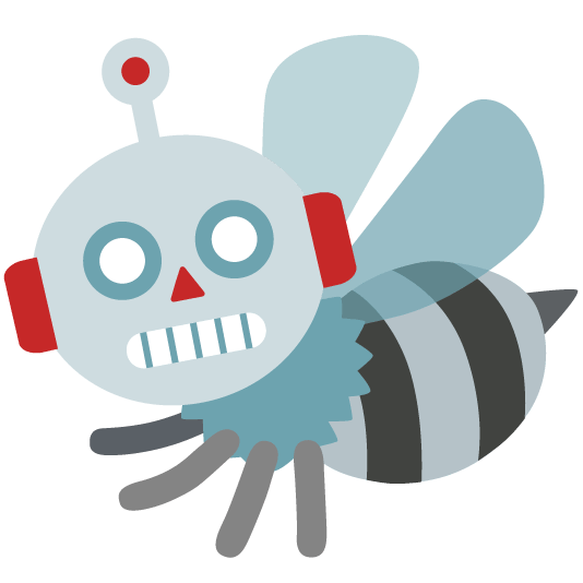 robot face bee