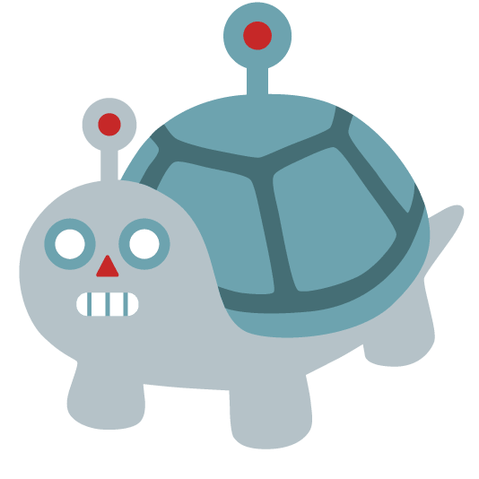 robot face turtle