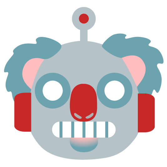 robot face koala