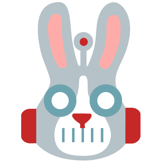 robot face rabbit