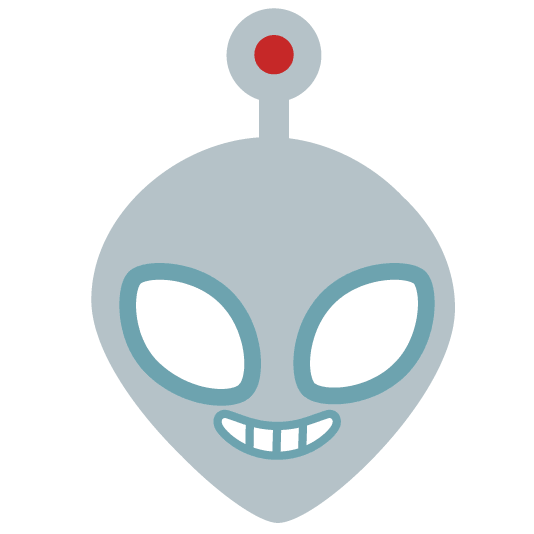 robot face alien