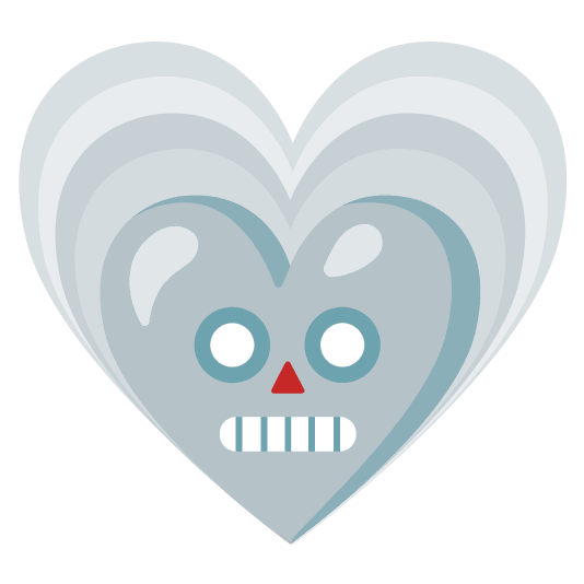 robot face heartpulse